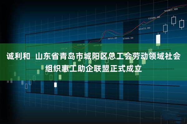 诚利和  山东省青岛市城阳区总工会劳动领域社会组织惠工助企联盟正式成立